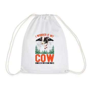 Vache Éleveur de bovins Fermier Vaches Fermier - Sac de sport léger - blanc - Devant