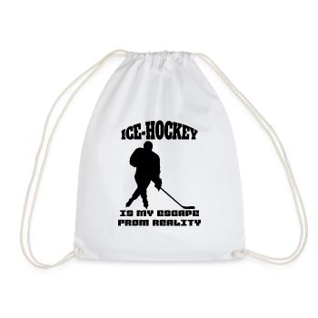 Joueurs de hockey sur glace Hockey sur glace Équipe de hockey Fan de hockey sur glace - Sac de sport léger - blanc - Devant