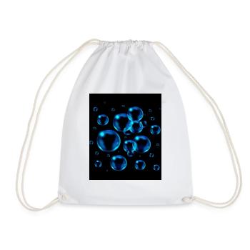 Design with Stone dots - Drawstring Bag - white - Front