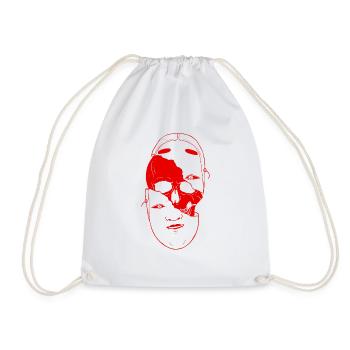 Angura Kei Sombre Japonais Esthétique Skull Goth - Sac de sport léger - blanc - Devant