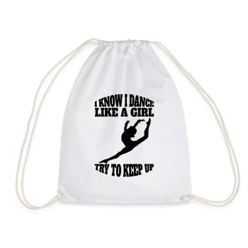 Ballet Dancer Gift Dance Ballerina Dance Class - Drawstring Bag - white - Front