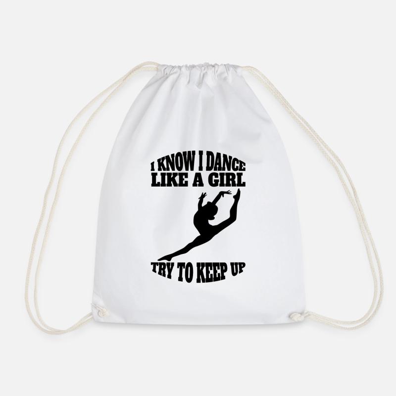 Ballet Dancer Gift Dance Ballerina Dance Class - Drawstring Bag - white