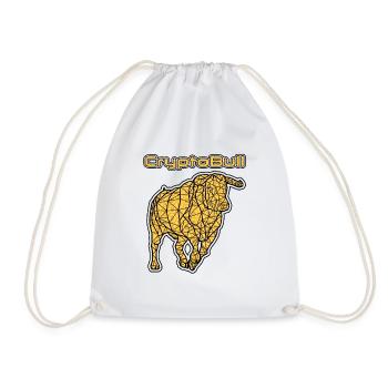 The Golden Bull: A Crypto Symbol of Prosperity - Sac de sport léger - blanc - Devant