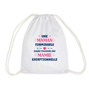 Une maman formidable donne toujours une mamie - Sac de sport léger - blanc - Devant