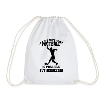 Football Player Football Team Football Design - Drawstring Bag - white - Front