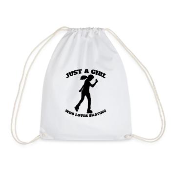 Roller Skating Inline Skater Gift Skating Inliner - Sac de sport léger - blanc - Devant