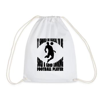 Équipe de football Football Design Joueur de football - Sac de sport léger - blanc - Devant