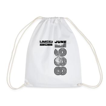 Birthday June 1988 - Drawstring Bag - white - Front