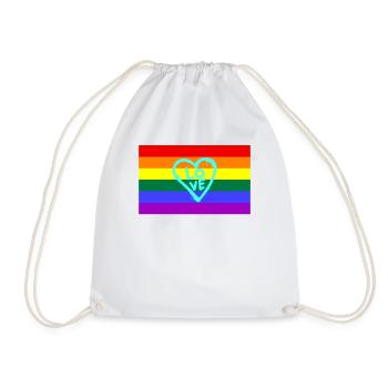 LGBTQ, Freiheit, Diversität - Turnbeutel - Weiß - Vorne