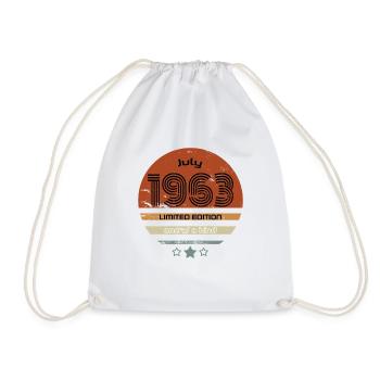Anniversaire 1963 Juillet - Sac de sport léger - blanc - Devant