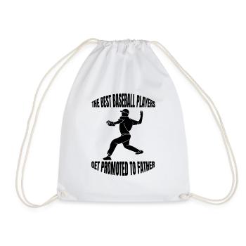 Baseball Baseball Team Baseball Player Baseball Player - Drawstring Bag - white - Front