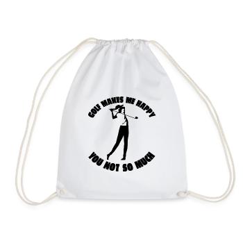 Golfers Golf Golf Club Golf Course Golf Sports - Drawstring Bag - white - Front