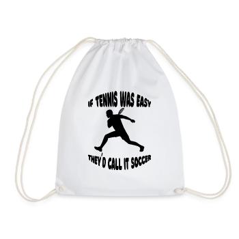 Tennis player Tennis lovers Tennis Tennis club - Drawstring Bag - white - Front