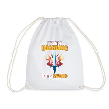 Funny LARP Live Action Role Playing Cosplay - Drawstring Bag - white - Front