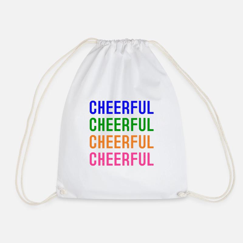 CHEERFUL CHEERFUL - Drawstring Bag - white