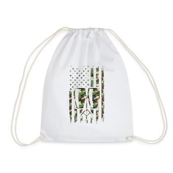 Conga Instrument Conga Drums American Flag Congas - Drawstring Bag - white - Front
