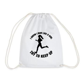 Jogger jogging cardio training course course fit - Sac de sport léger - blanc - Devant
