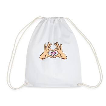 Lesbian Lesbian Pride Flag Gift - Drawstring Bag - white - Front