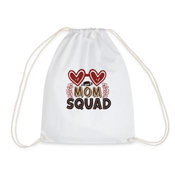 Fan de football Mère - Maman Squad Football - Sac de sport léger - blanc - Devant