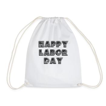 Happy Labor Day Arbeitnehmer Tag der Arbeit - Turnbeutel - Weiß - Vorne