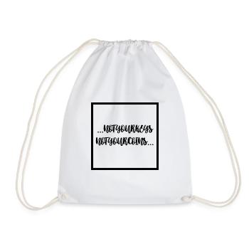 Not your keys not your coins - Drawstring Bag - white - Front