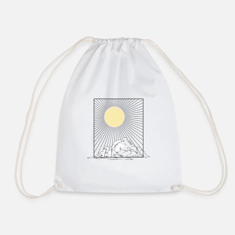 SUNSHINE - Drawstring Bag - white