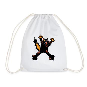 Crazy Cat Lady - Sac de sport léger - blanc - Devant