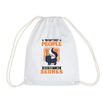 Amateur de mouffette - Sac de sport léger - blanc - Devant