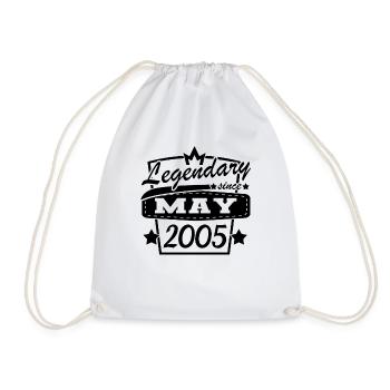 Légendaire depuis mai 2005 - Sac de sport léger - blanc - Devant