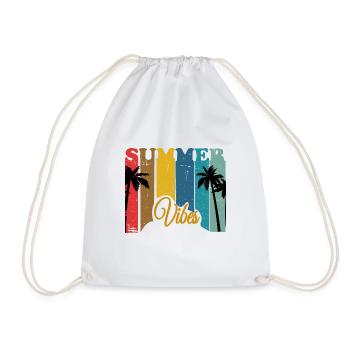 Summer Palme good vibes Retro - Sac de sport léger - blanc - Devant