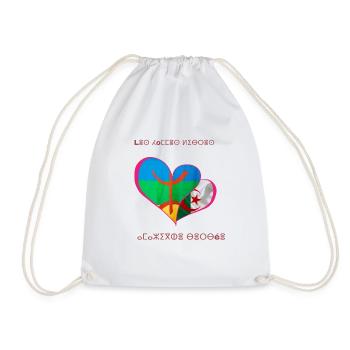 kabyle T-shirt graffiti Le Printemps berbère - Sac de sport léger - blanc - Devant