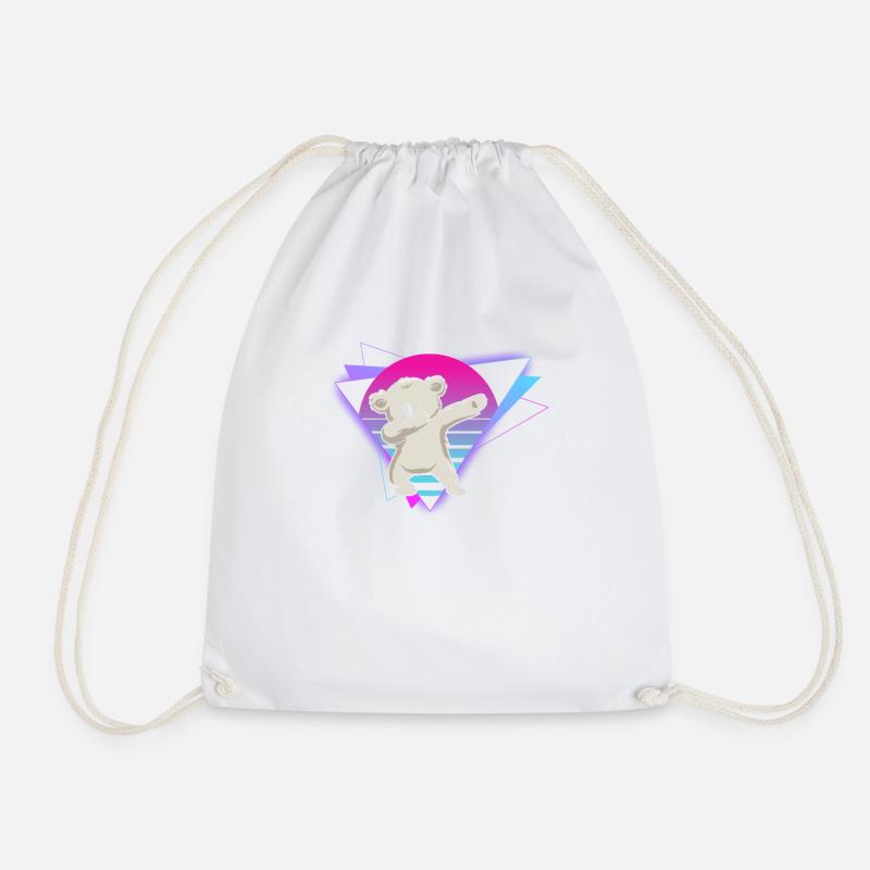Vaporwave Koala - Turnbeutel - Weiß