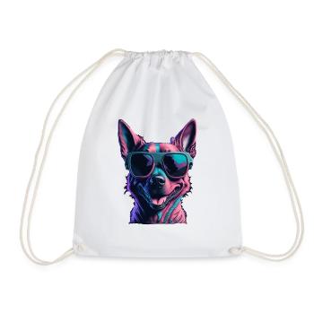 LUSTIGES HUNDE DESIGN I HUNDELIEBHABER - Turnbeutel - Weiß - Vorne