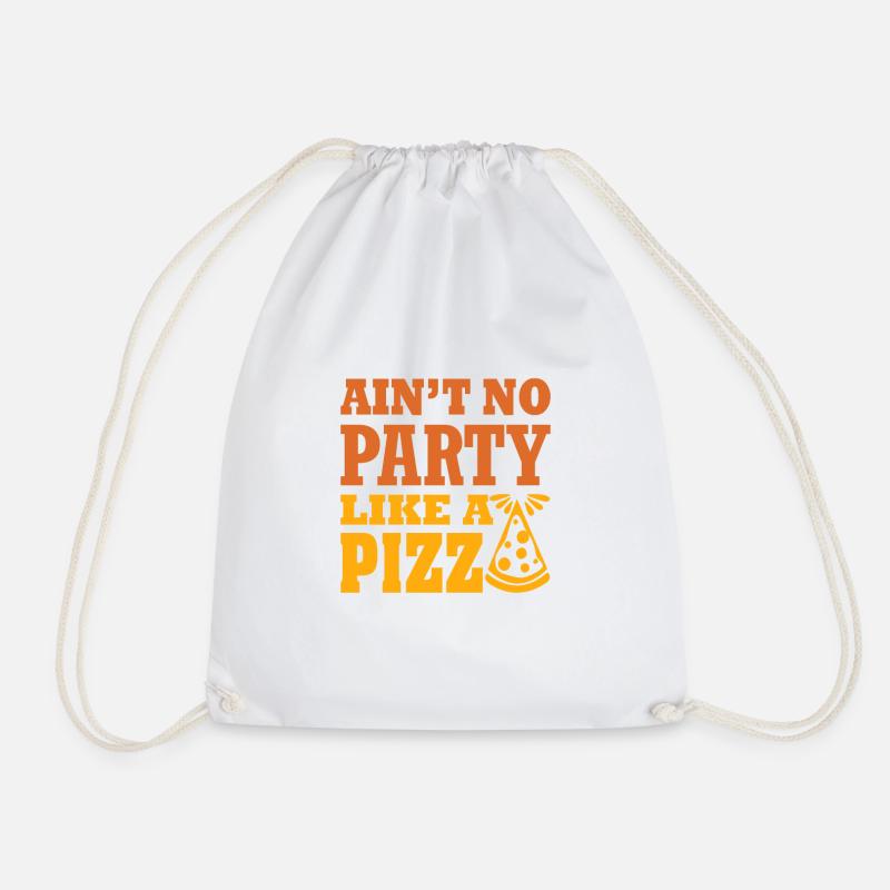 Es gibt keine Party wie eine Pizza - Turnbeutel - Weiß