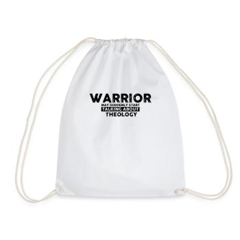 Inspiring Fighting Prayer Uplifting Theologists - Drawstring Bag - white - Front