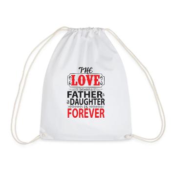 Daddy-Daughter Love is Eternal - Unique Print - Sac de sport léger - blanc - Devant