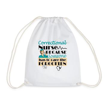 Prison Nurse - Drawstring Bag - white - Front