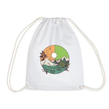 nature merveilleuse - Sac de sport léger - blanc - Devant