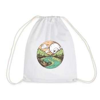 nature merveilleuse - Sac de sport léger - blanc - Devant