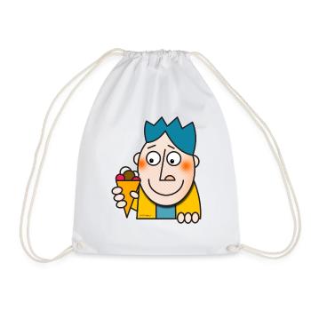 « crème glacée » - Sac de sport léger - blanc - Devant