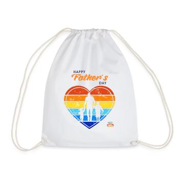 Happy Fathers Day! - Drawstring Bag - white - Front