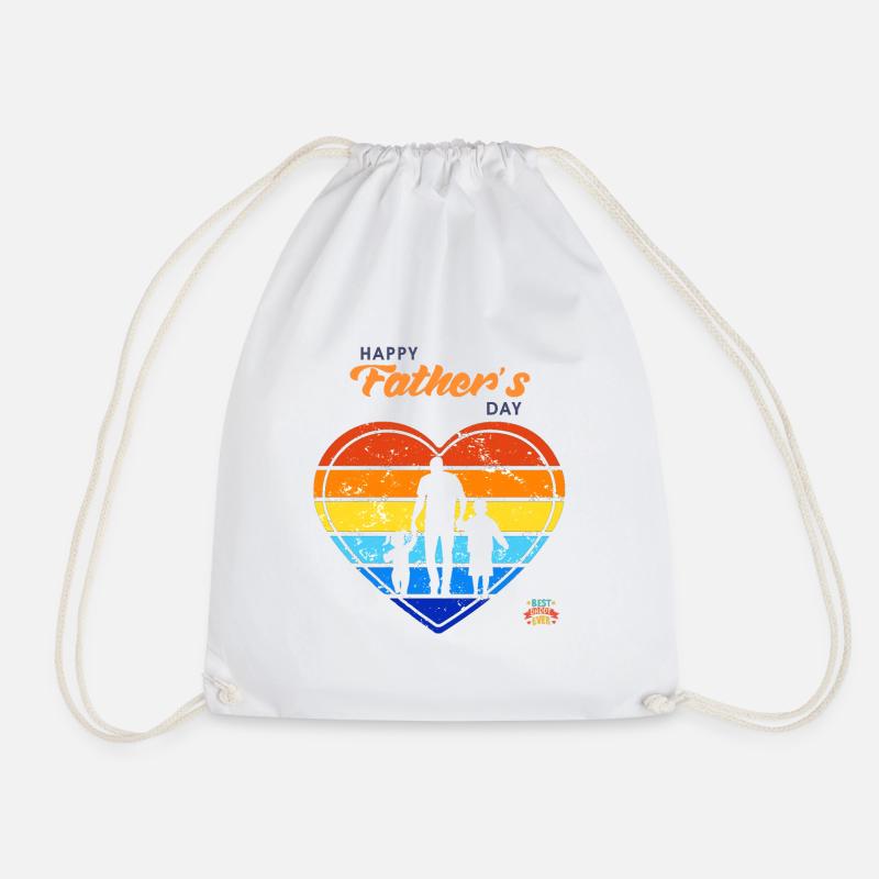 Happy Fathers Day! - Drawstring Bag - white