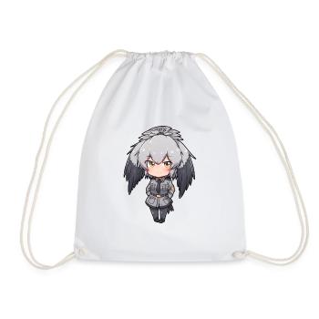 Mignon Shoebill Anime Fille - Sac de sport léger - blanc - Devant