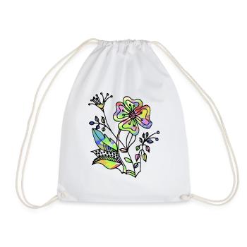 Fleur - Sac de sport léger - blanc - Devant