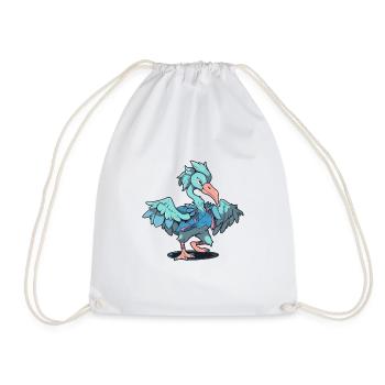 Danseur de bec-de-chaussure - Sac de sport léger - blanc - Devant