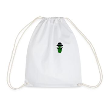 Gangster Mafia Concombre avec lunettes de soleil Pocket Desig - Sac de sport léger - blanc - Devant