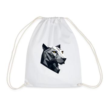 Panthère minimaliste - Sac de sport léger - blanc - Devant