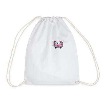 Truck Truck Bus Driver Truck Driver Women Design Pock - Drawstring Bag - white - Front
