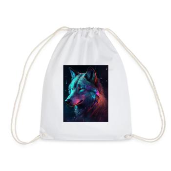 Wolf Galaxy Space Graphique Vabriant Couleur - Sac de sport léger - blanc - Devant