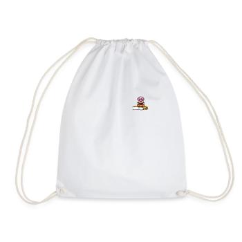 Nerd Bookworm lit des livres Pocket - Sac de sport léger - blanc - Devant